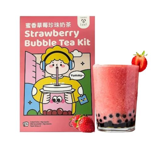 12x255G Tokimeki Pearl Milk Tea Set Strawberry Flavor