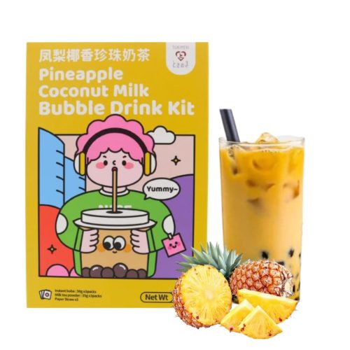 12x255g Tokimeki Bubble Milk Tea Csomag Ananász Ízesítéssel