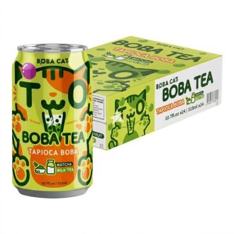 24DB  BobaCat buborék tea matcha ízű 315ml