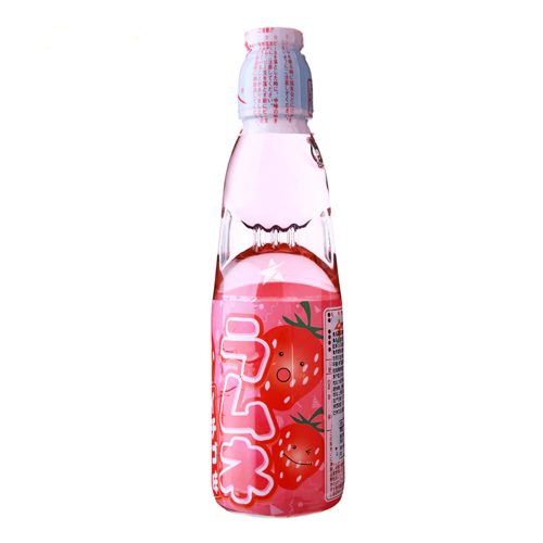 30x200ml Hatakosen Ramune Soda Strawberry Melon Flavour