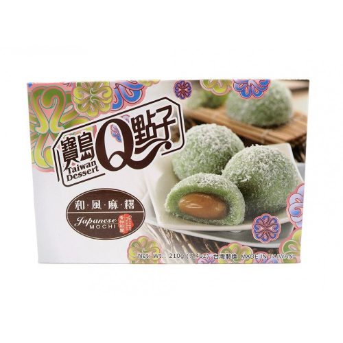 24x210g Taiwan Dessert Q Japán Mochi Pandan-Kókusz Ízesítéssel