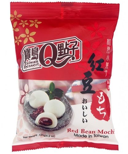 12x120g Taiwan Dessert Q Mini Mochi Vörösbab Ízesítéssel
