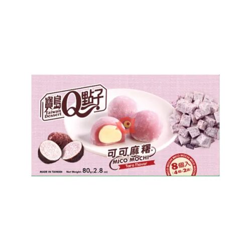 24x80g Taiwan Dessert Q Mini Mochi Taro Ízesítéssel