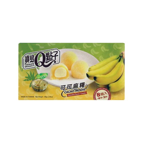 24x80g Taiwan Dessert Q Mini Mochi Banán Ízesítéssel