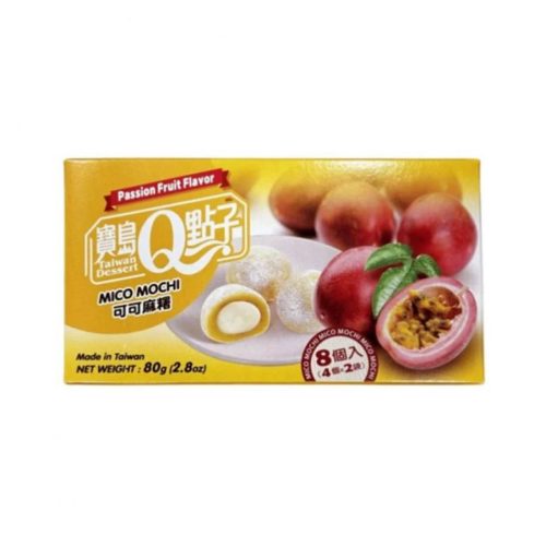 24x80g Taiwan Dessert Q Mini Mochi Maracuja Ízesítéssel