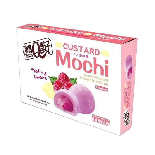 24x168g Taiwan Dessert Q Mini Krémes Mochi Málna Ízesítéssel