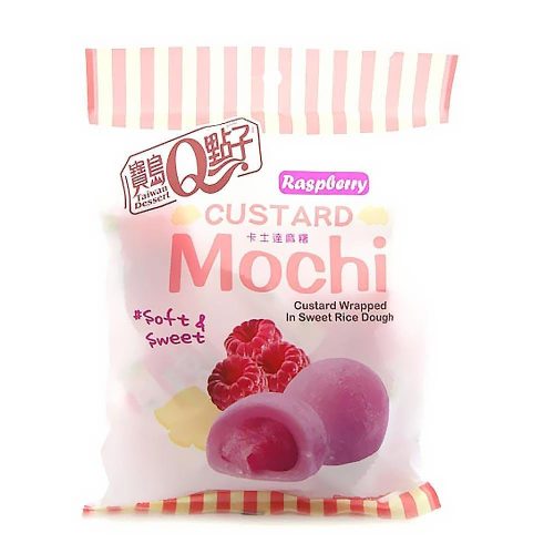 24x110g Taiwan Dessert Q Mini Krémes Mochi Málna Ízesítéssel