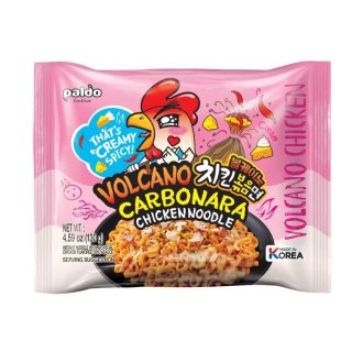   Paldo Volcano Carbonara Csípős Csirke Ízű Instant Tészta 130g