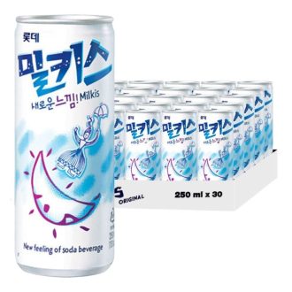 30瓶乐天Milkis酸奶味碳酸牛奶软饮料 250毫升