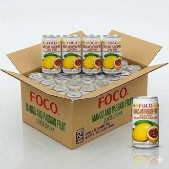24瓶装 FOCO 果汁 芒果百香果味 350毫升