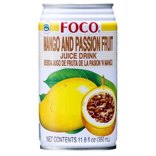24x350ml FOCO Gyümölcslé Mangó és Maracuja Ízesítéssel