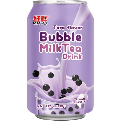 24x340ml RICO Bubble Milk Tea Ital Taro Ízesítéssel