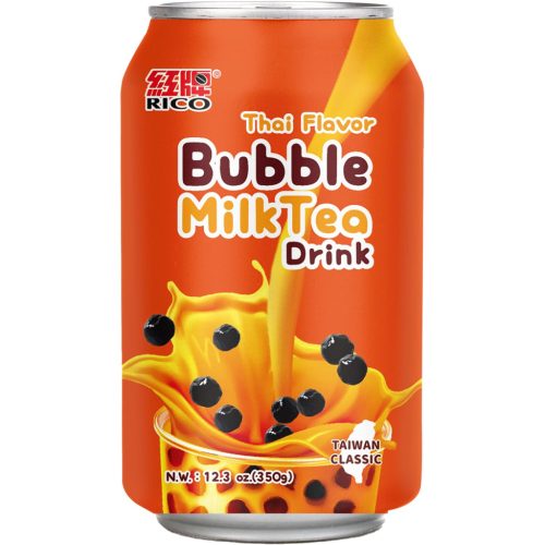 24x340ml RICO Bubble Milk Tea Ital Thai Tea Ízesítéssel