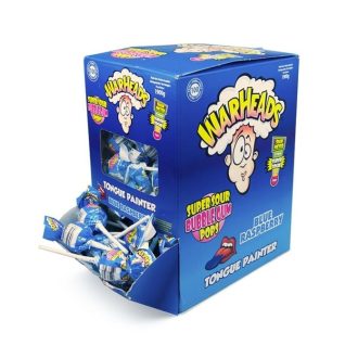   Warheads Mouthpainter nyelvfestő savanyú nyalóka Display (100 db) 1500g