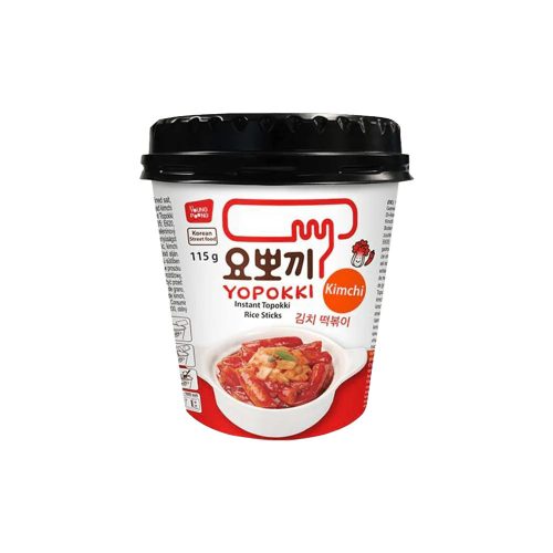 12x115g Young Poong Yopokki Instant Cup Topokki Kimchi Ízesítéssel