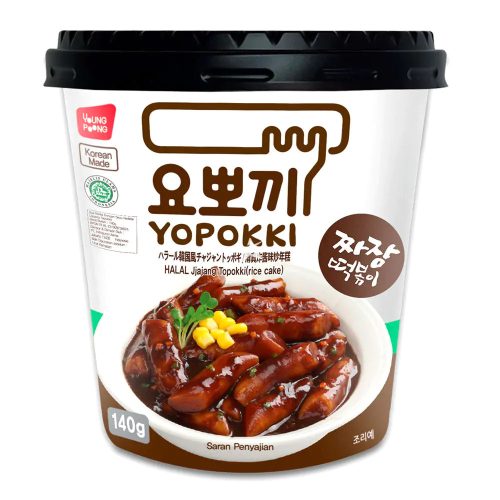 12x120g Young Poong Yopokki Instant Tészta Rapokki Jjajang Ízesítéssel