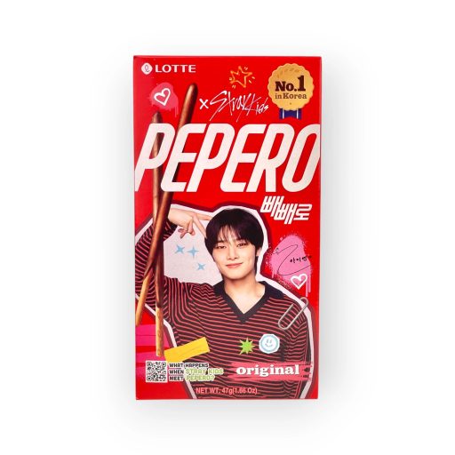 Lotte Pepero Original Random Member Cover 54g Stray Kids Edition