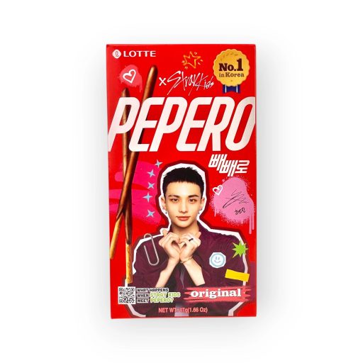 Lotte Pepero Original Random Member Cover 54g Stray Kids Edition