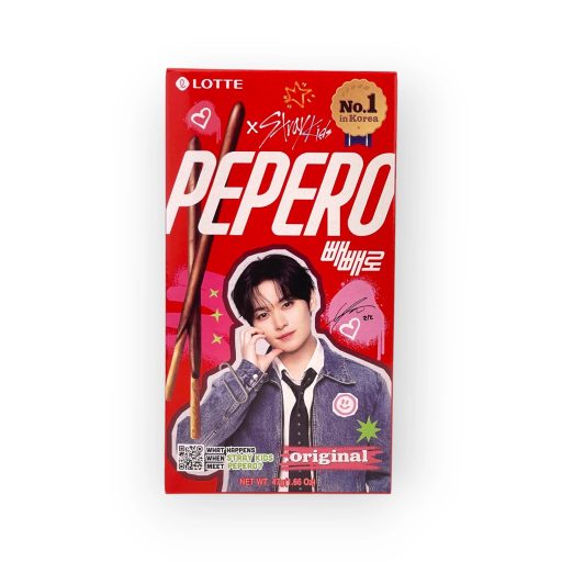 Lotte Pepero Original Random Member Cover 54g Stray Kids Edition