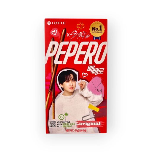 Lotte Pepero Original Random Member Cover 54g Stray Kids Edition