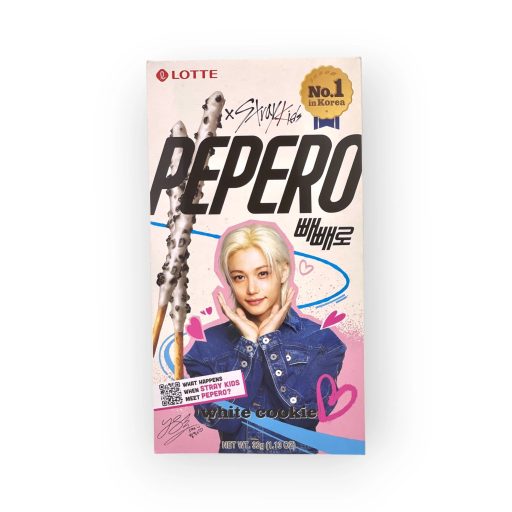Lotte Pepero White Cookie Random Member Cover 32g Stray Kids Edition