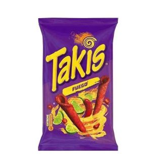   Takis Fuego 100g – Spicy chili and lime flavored corn snack