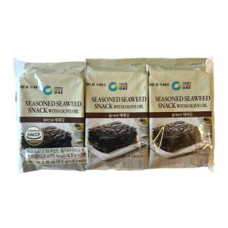   3x4.5克 Chun克 Jun克 One 辣味海苔零食（含橄榄油）