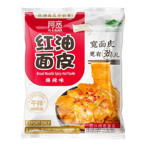 20X110g Baijia A-kuan Szecsuáni Széles Tészta Fűszeres-csípős Ízesítéssel