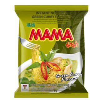 55克妈妈牌绿咖喱味方便面