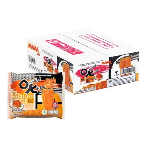 20x85g Mama Brand Oriental Kitchen Instant Pirított Tészta - Sós Tojás Ízesítéssel