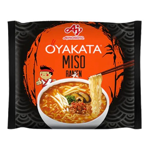 22x89g Ajinomoto OYAKATA Instant Ramen Tészta, Miso Ízesítéssel