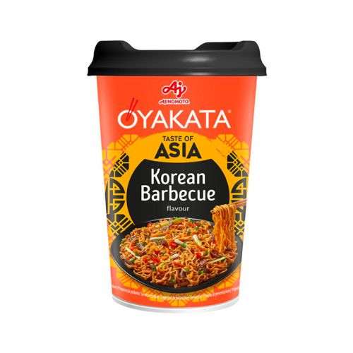 8x93 g OYAKATA Instant Cup Tészta Koreai BBQ Ízesítéssel
