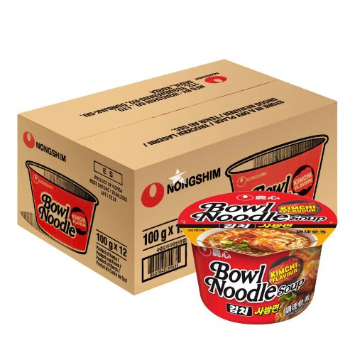 12x100g Nongshim Tésztaleves Kimchi Ízesítéssel