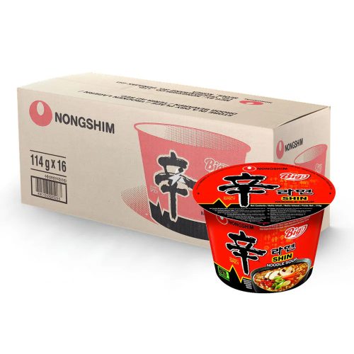 16x114g Nongshim Shin Tésztaleves Tálban