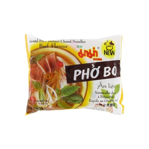 30x55g Mama Brand Oriental Style Instant Vékony Rizstészta Leves Marhás Ízesítéssel