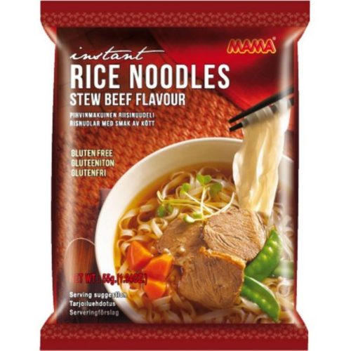 24x55g MAMA Instant Rizstészta Marhás Ízesítéssel