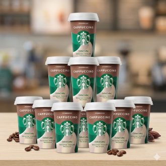   10DB Starbucks hűtött cappuccino – félzsíros tejes kávéital 220ml