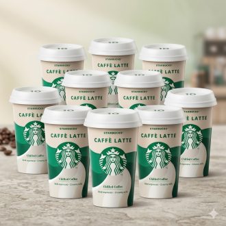   10DB Starbucks hűtött tejes kávéital – klasszikus caffè latte 220ml