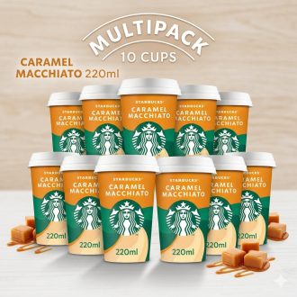   10DB Starbucks hűtött caramel macchiato – krémes tejes kávéital 220ml