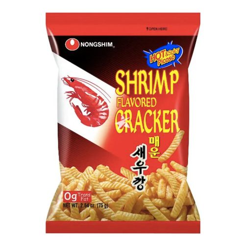 20×75g Nongshim Garnélás Ropogós Csípős Ízesítéssel
