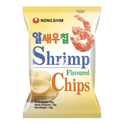 20×75g Nongshim Garnélás Chips Eredeti Ízesítéssel