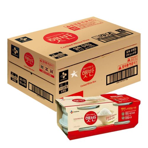 12x3*210g CJ Haepyo mikrohullámú azonnal fogyasztható rizs