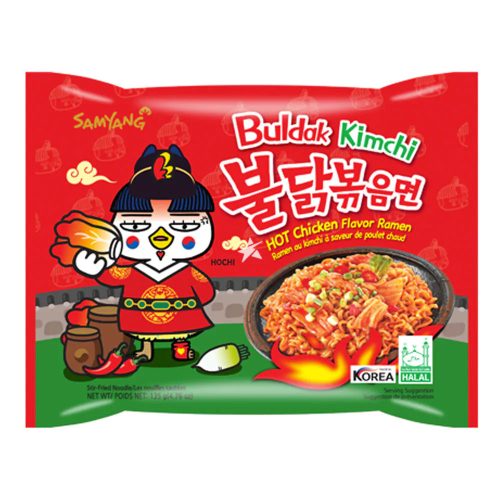 40x135 g Samyang Buldak Csípős Csirke Ramen Tészta, Kimchi Ízesítéssel
