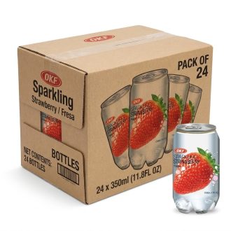 24瓶装 OKF 草莓味碳酸饮料 350毫升