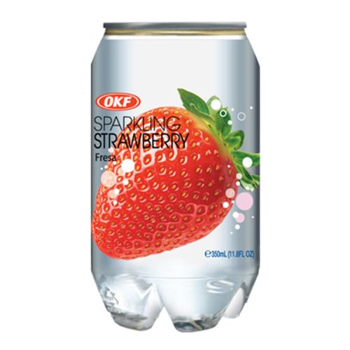 24x350ml OKF Sparkling Drink Strawberry Flavor