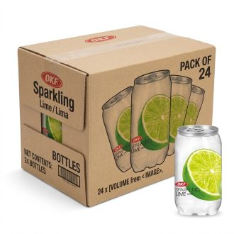 24瓶装 OKF 气泡水 – 青柠味 350毫升