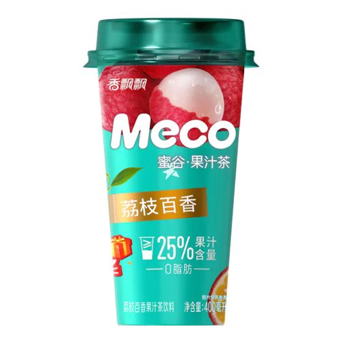 15x400ml Xiang Piao Piao Fruit Tea Meco Lychee és Maracuja Ízesítéssel