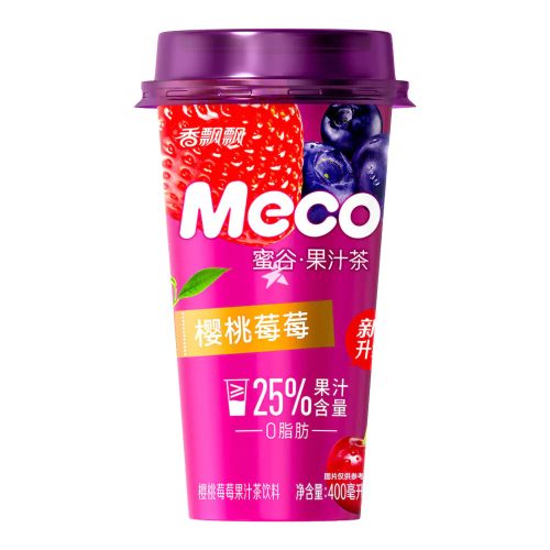 15x400ml Xiang Piao Piao Fruit Tea Meco Honey Valley Meggyes és Szilvás*15