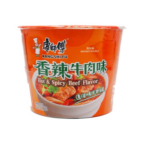 12x111g Master Kong Instant Bowl Tészta Fűszeres Marha Ízesítéssel