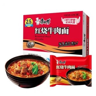 24包 康师傅经典红烧牛肉味方便面 105克